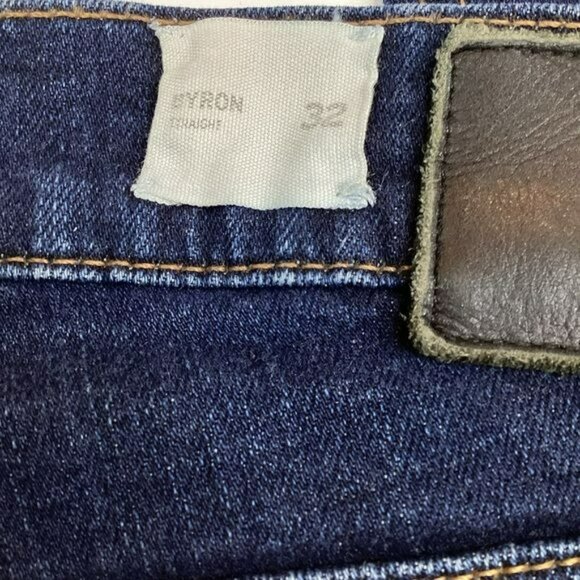 Hudson Mens Byron Straight Zip Fly Jeans 32 Dark Wash Cotton/Polyester - Picture 11 of 14